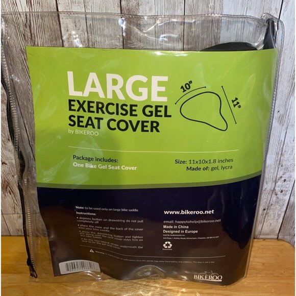 Bikeroo Padded Gel Bike Seat Cushion Compatible Peloton Adjustable Stationary - Picture 2 of 9